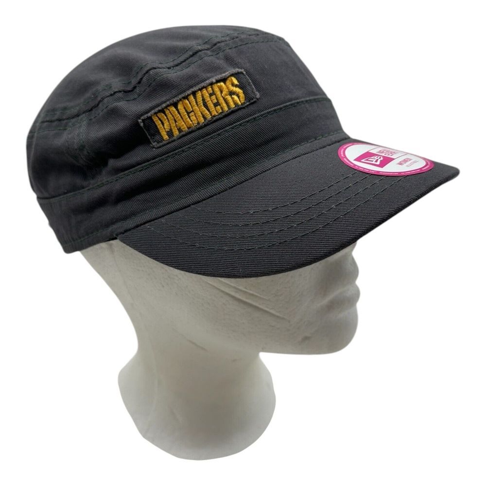 New Era Green Bay Packers Cadet Hat Cap Gray Women's Adjustable NFL Football